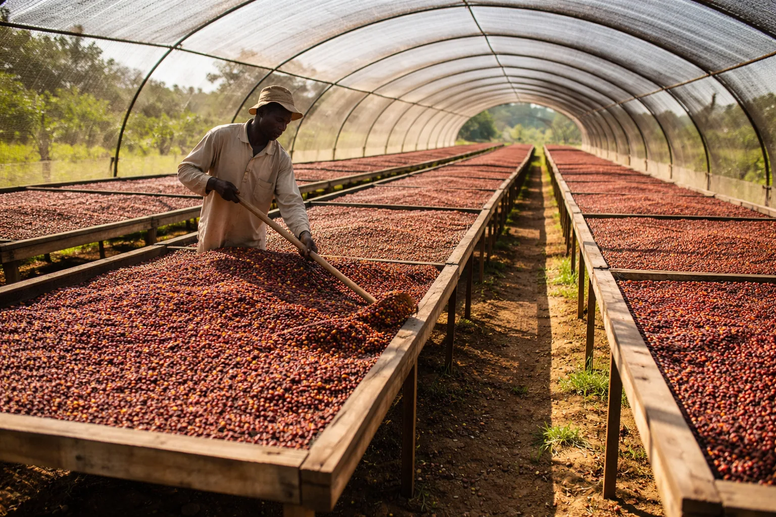 Doğal İşleme Yöntemi: Kurutma, Fermantasyon ve Tat Profili