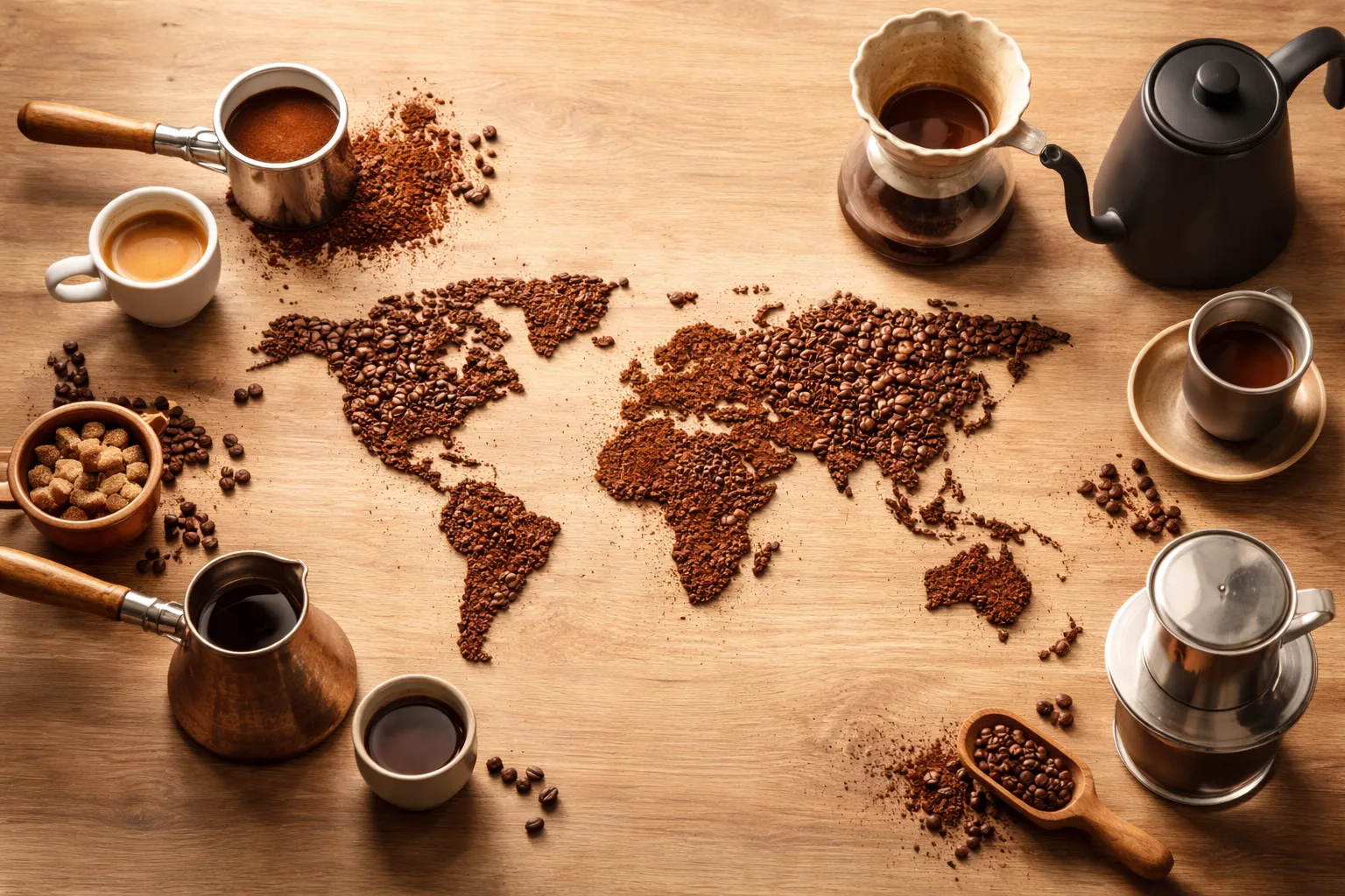 Dünya Kahveleri Rehberi: Kültür, Köken ve Tarif Haritası