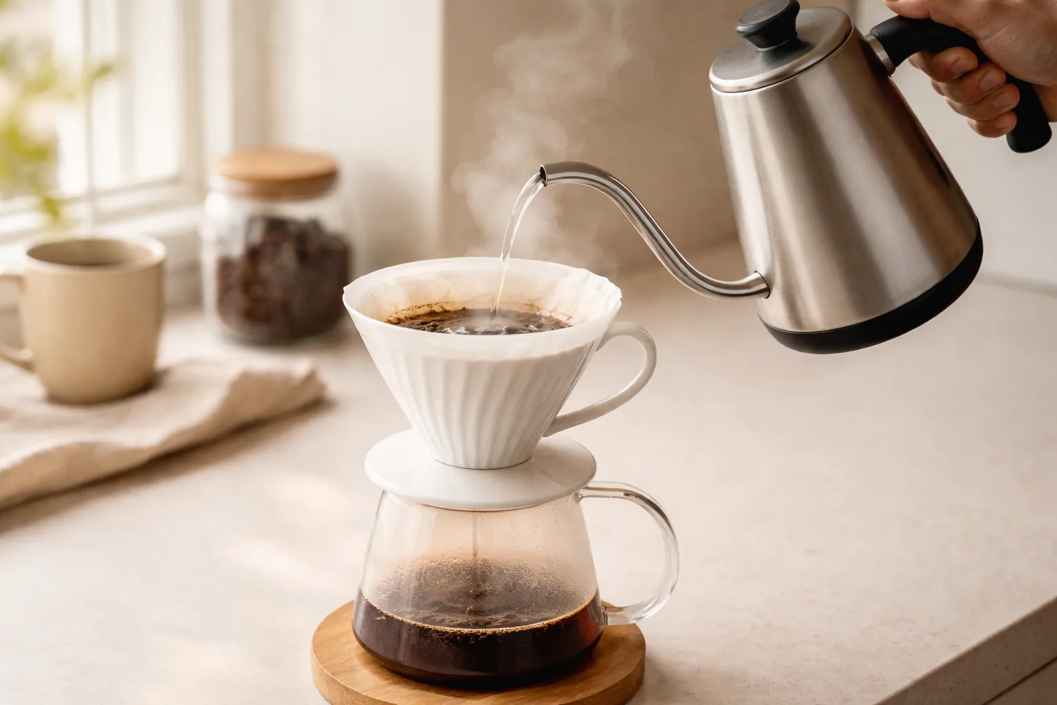 Gooseneck Kettle Temelleri: Ağız, Akış, Isı, Malzeme