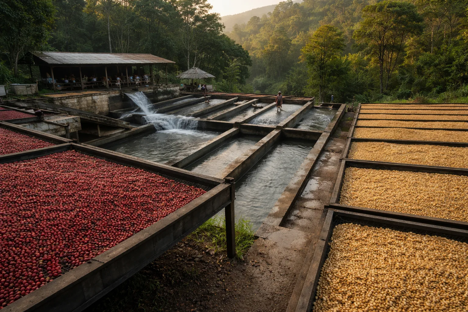 Kahve İşleme Yöntemleri: Natural, Washed ve Honey Rehberi