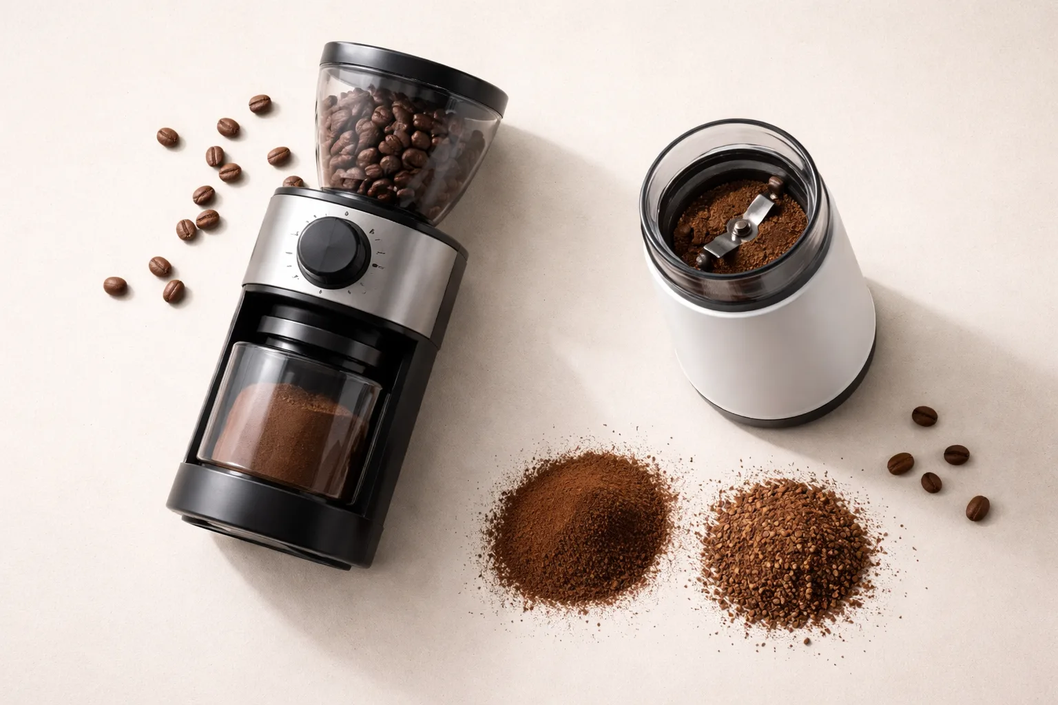 Kahve Öğütücüleri: Burr–Bıçak, Ayar, Statik ve Bakım