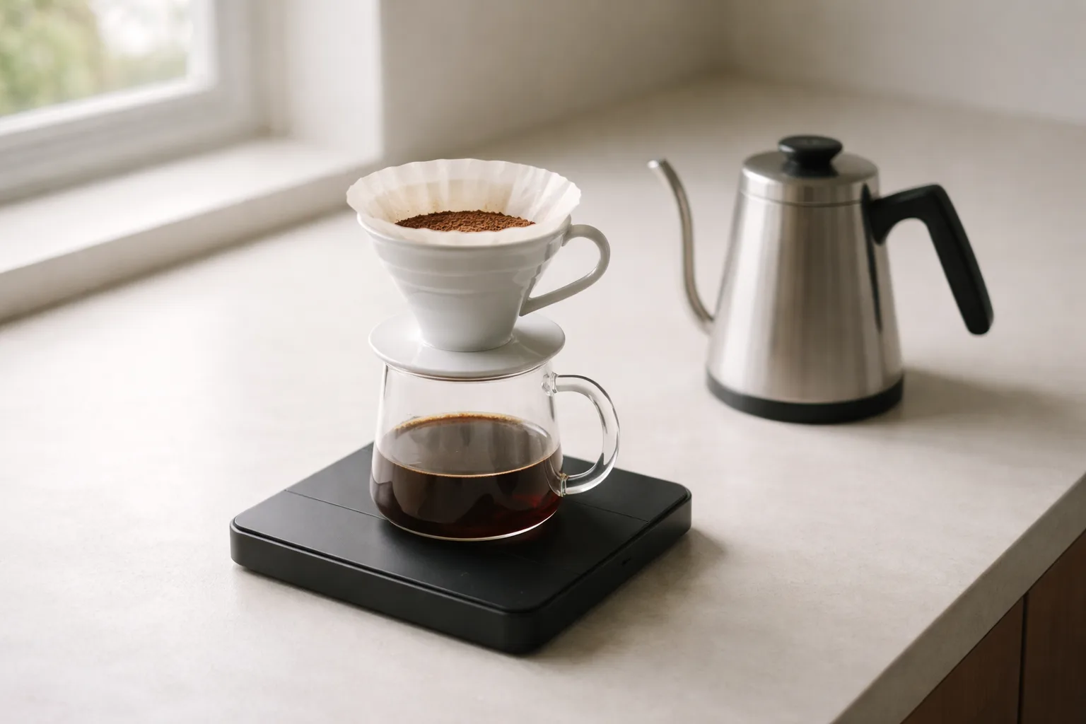 V60 Tek Kişilik Kahve Tarifi: Gramaj, Oran, Akış ve Süre